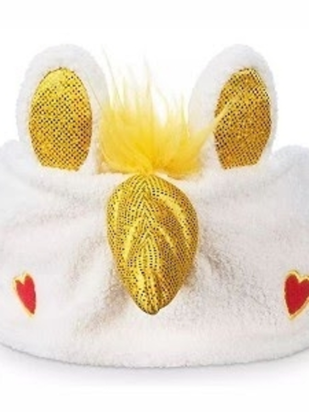 Disney White and Yellow Plush Headband